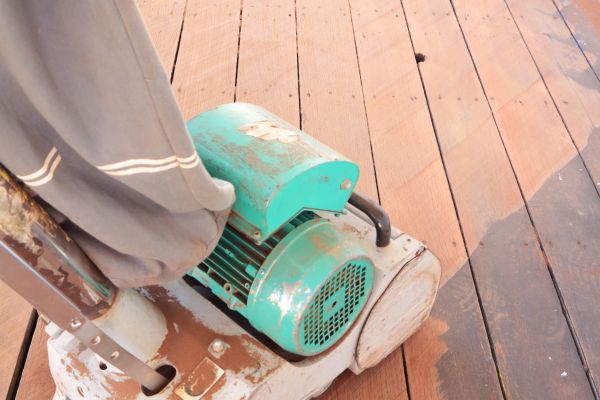 Cedar Deck Sanding in Loveland